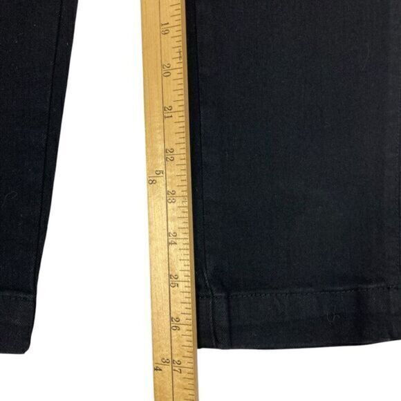 Franne Golde Slim Stretch Jeans Womens S Black Pullon Elastic Waist Preppy New - Picture 11 of 12